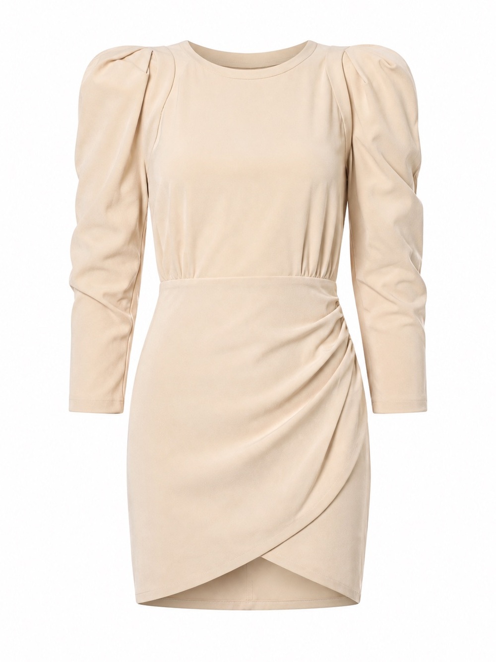 NWT ba&sh Cream Asymmetrical Mini Dress